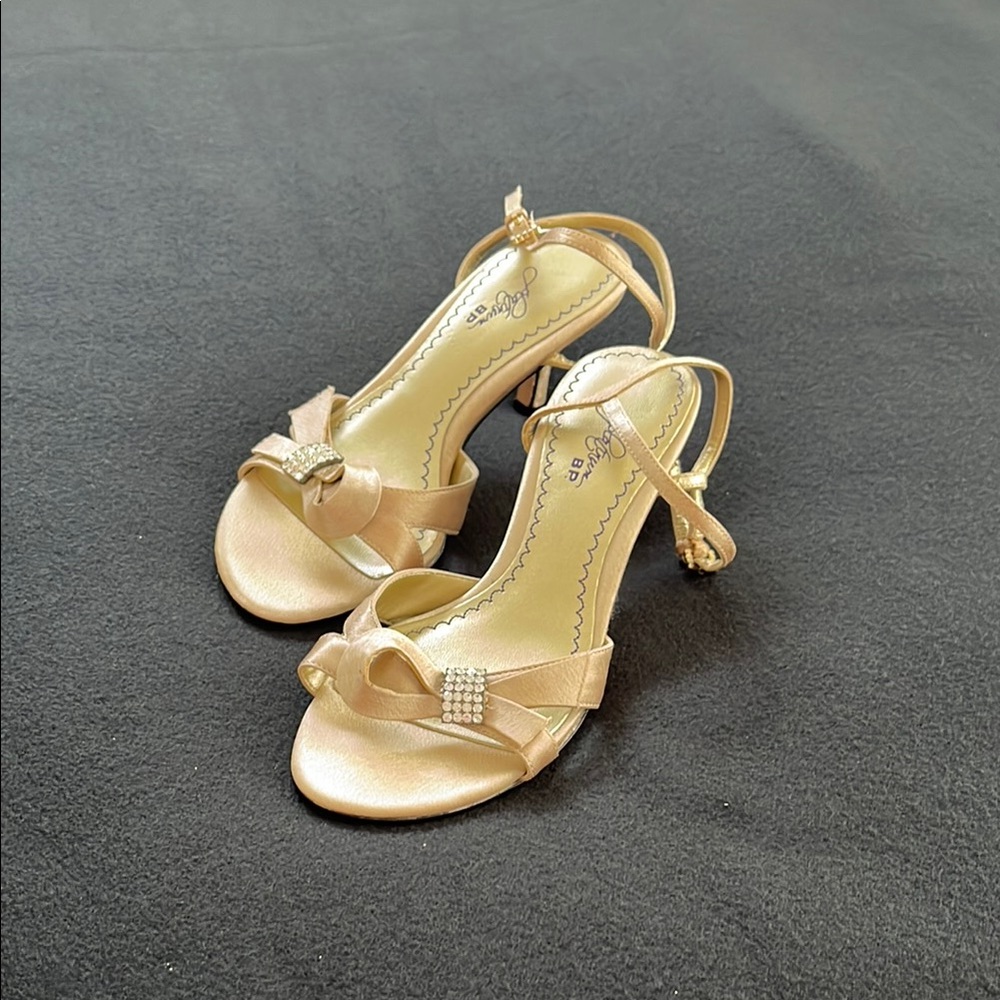 Gold Slingback Sandals